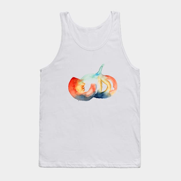 Watercolor pumpkins Tank Top by Maria Mi Art